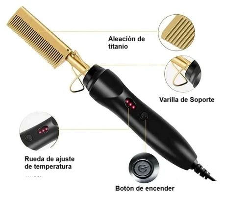 BRUSH™️ 2 EN 1 PEINE ALISADOR Y RIZADOR - Imagen 2